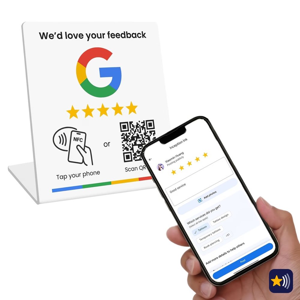 Placa Grande Plataforma toka de reseñas Google
